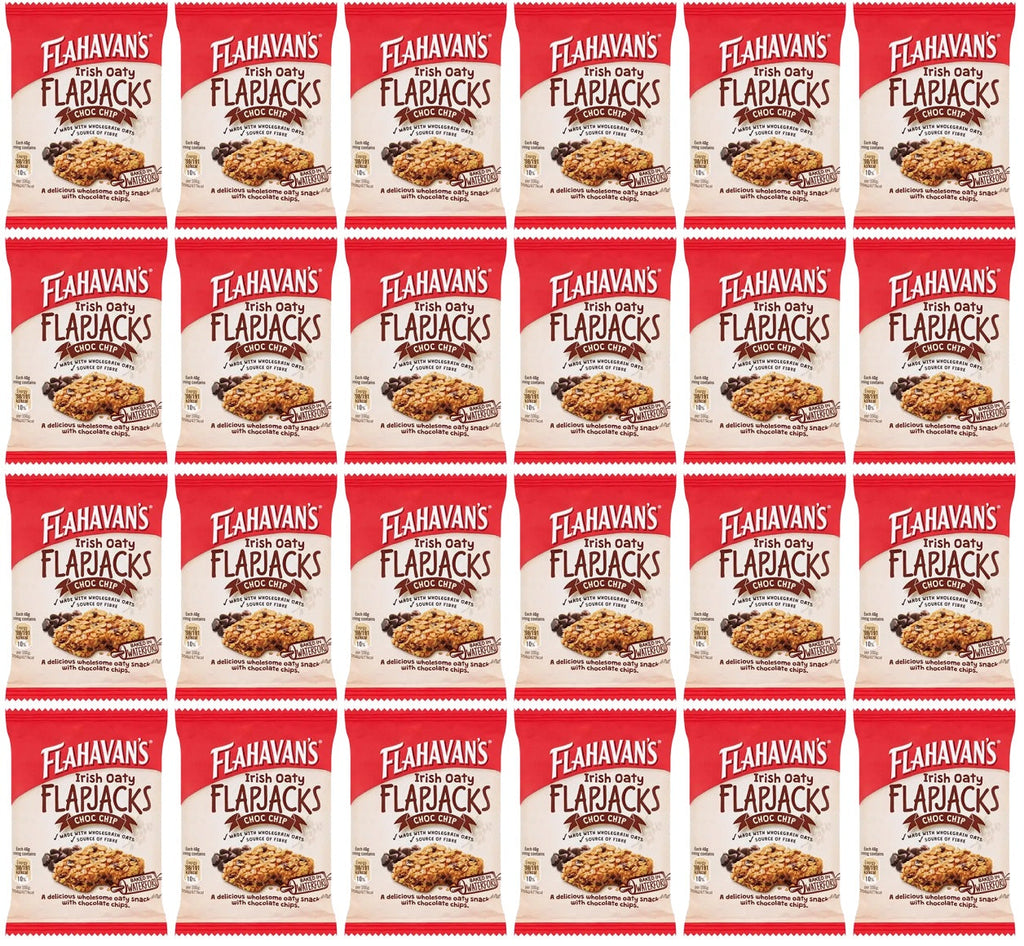 24 x Flahavan's Irish Oaty Flapjacks Choc Chip 40G