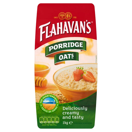 10 x Flahavans Porridge Oats Ni - 1KG