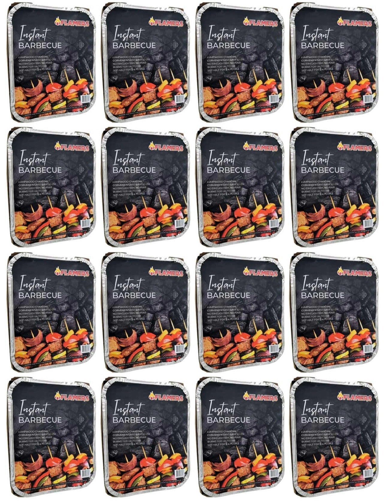 16 x Flamers Bbq Instant Charcoal