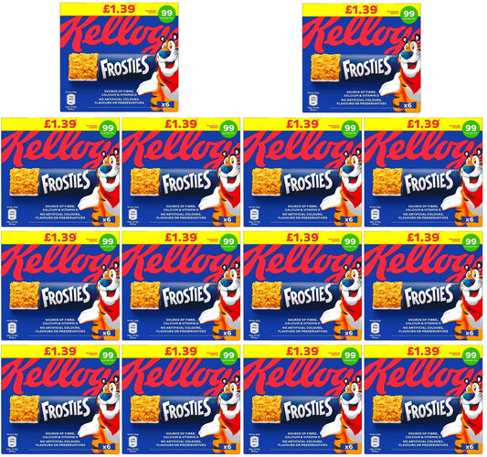 14 x Kelloggs Frosties Cereal Bar 6 Pack - 6PK