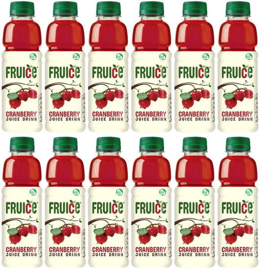 12 x Fruice Cranberry 330Ml