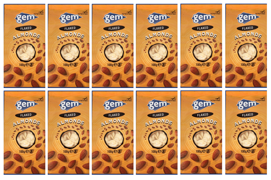 12 x Gem Flaked Almonds 100G