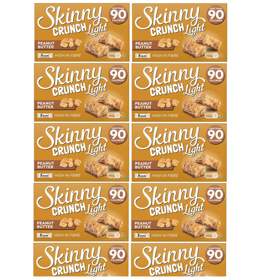 10 X Skinny Crunch Peanut Butter 5X20G