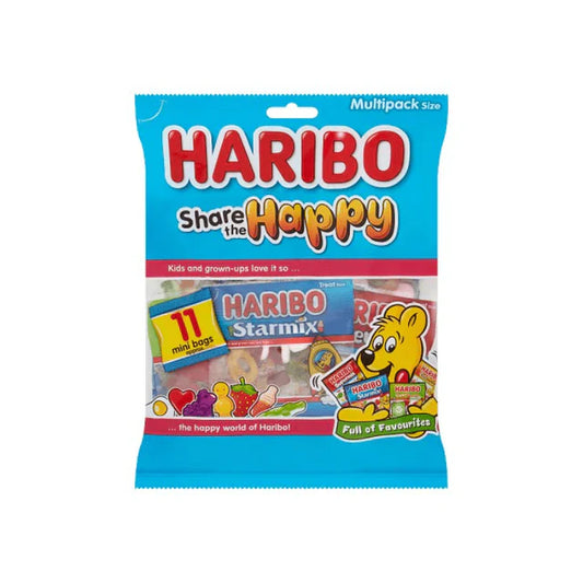 10 x Haribo Share The Happy Multipack Bag 176G