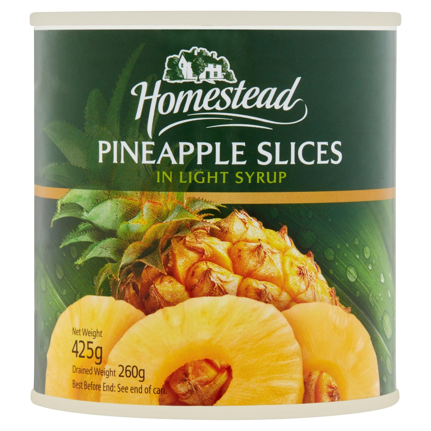 12 x Homestead Pineapple Slices In Light Syrup 425G