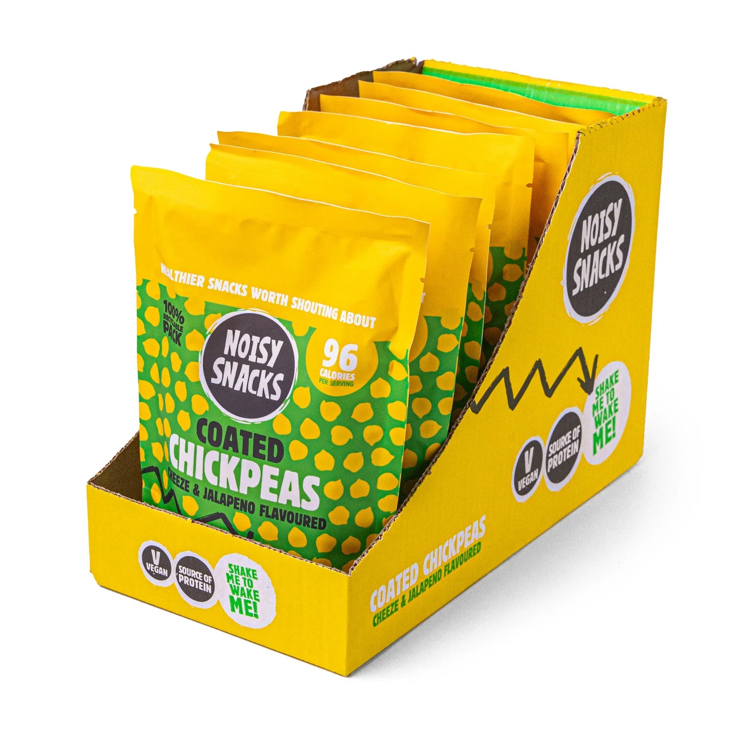 7 x Noisy Snacks Chickpeas Cheeze & Jalapeno - 100g