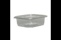 10 x Container Salad Square  Hinged 250Ml