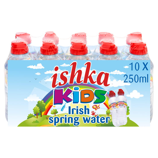 3 x Ishka Kids Irish Spring Water 10 Pack 250Ml
