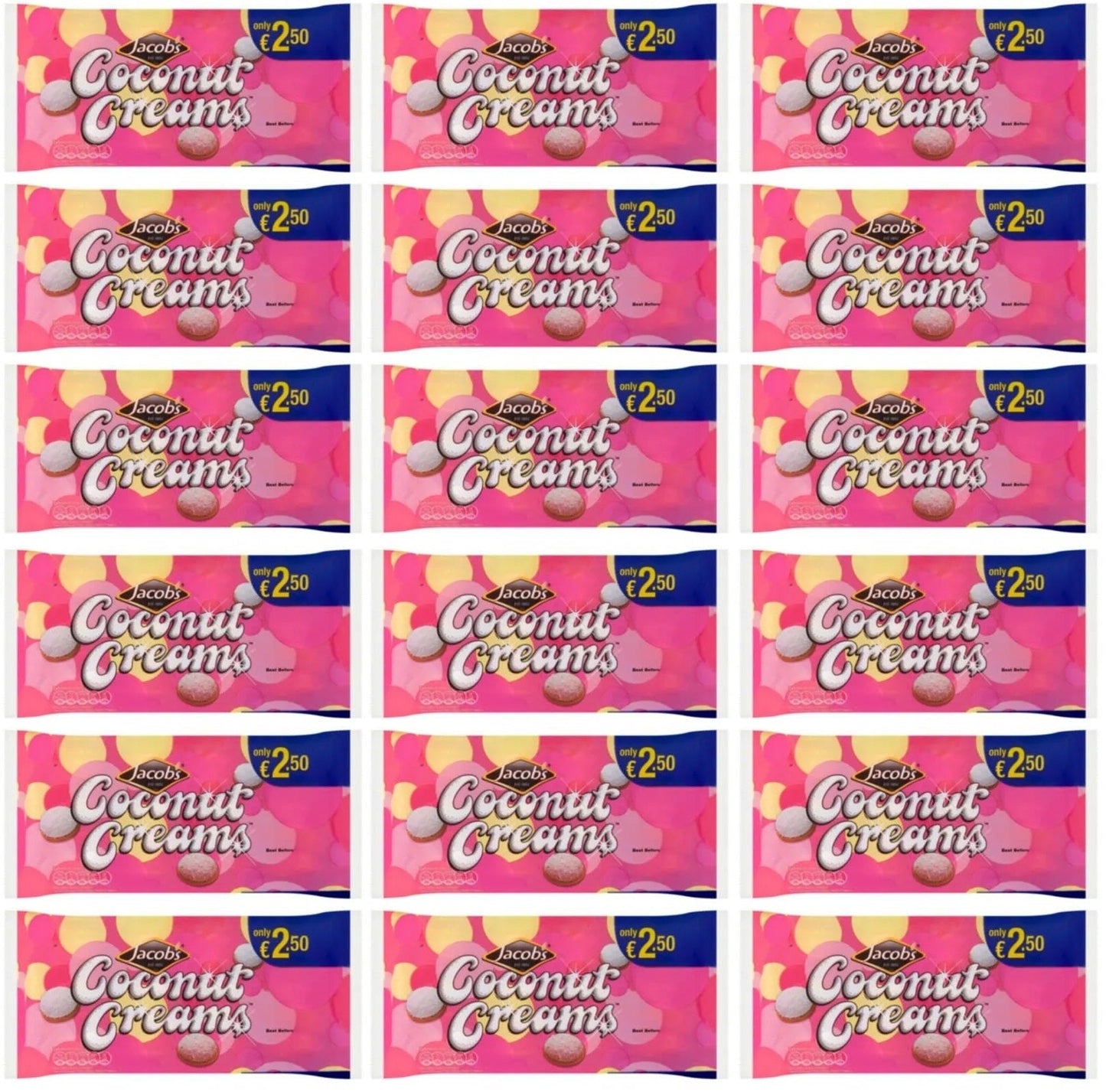 18 x Jacob's Coconut Creams 200G