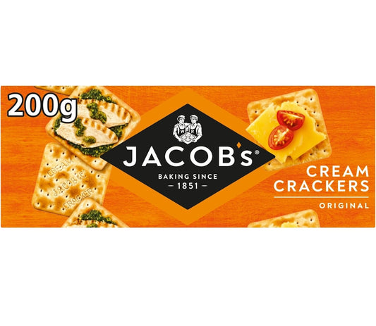 24 x Jacob's The Original & Best Cream Crackers 200G