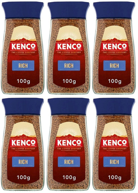 6 x Kenco Rich Instant Coffee Jar 100G