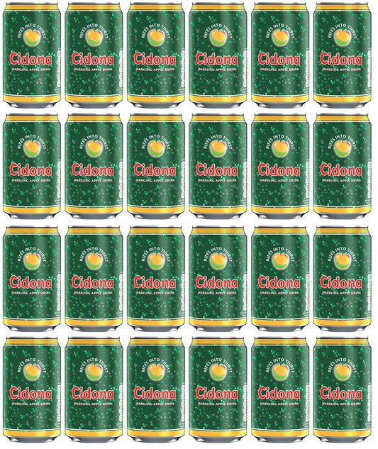 24 x Cidona Sparkling Apple Drink 330Ml
