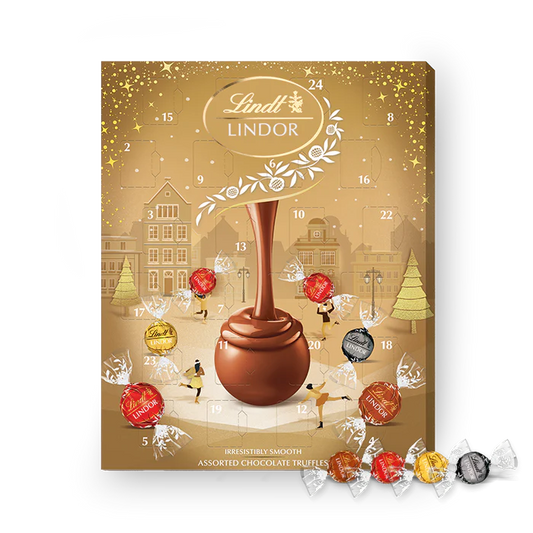 8 x Lindt Assorted Gold Advent Calendar - 233GM
