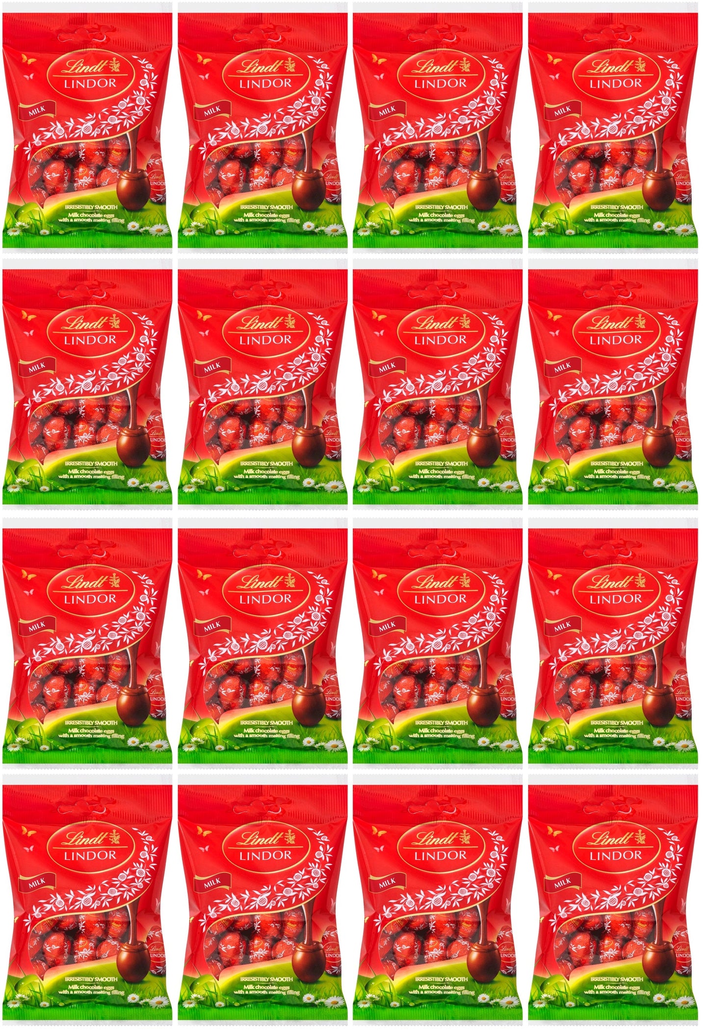 16 x Lindt Lindor Milk Chocolate Mini Eggs - 80GM