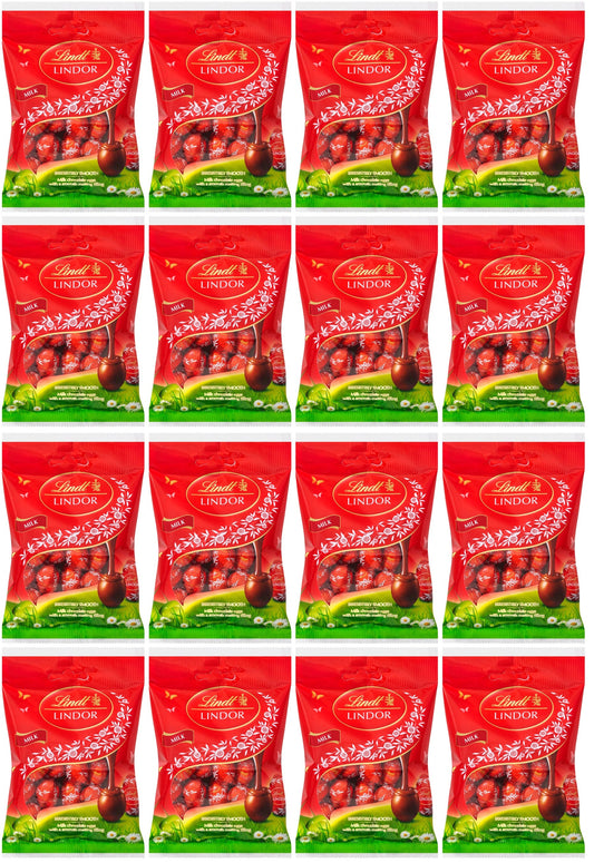16 x Lindt Lindor Milk Chocolate Mini Eggs - 80GM