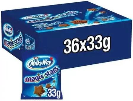 36 x Milky Way Magic Stars Chocolate Bag  - 33G