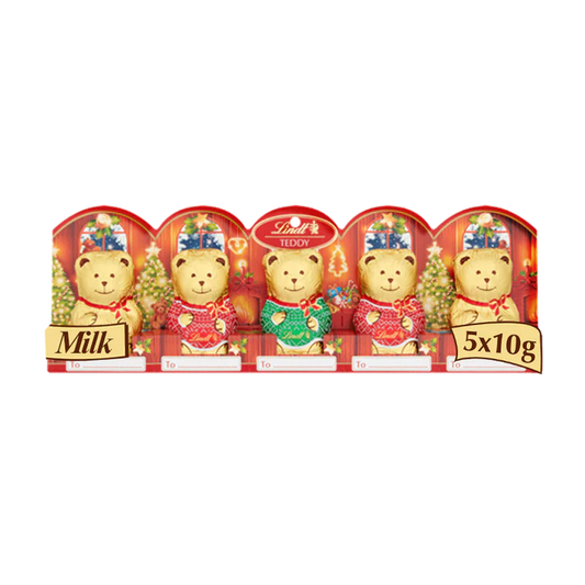 20 x Lindt Teddy Christmas Milk Chocolate 5 X 50G