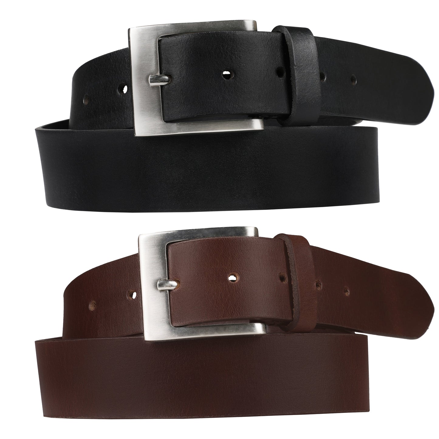 Outback 1.5" Wide Square Buckle Full Grain Leather Belt