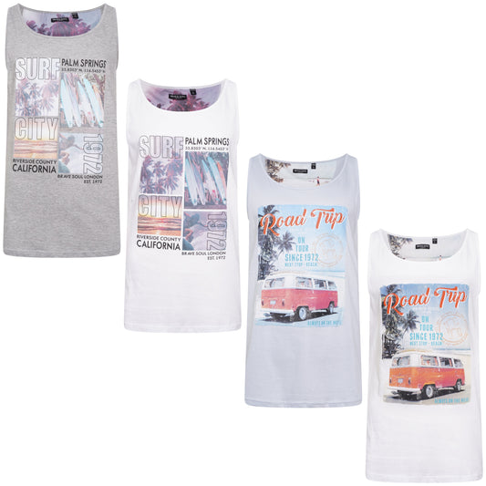 Brave Soul Printed Graphic Vest