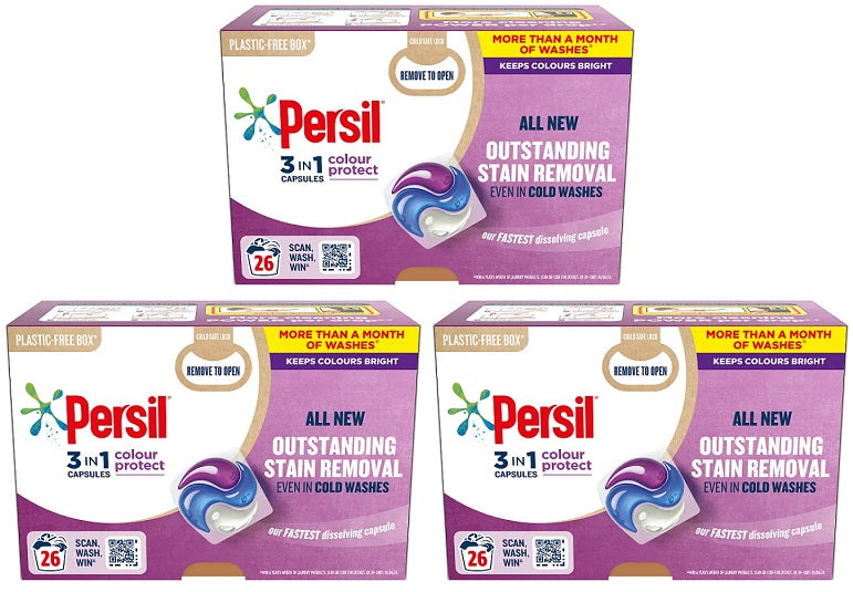 3 x Persil Caps 26W Colour
