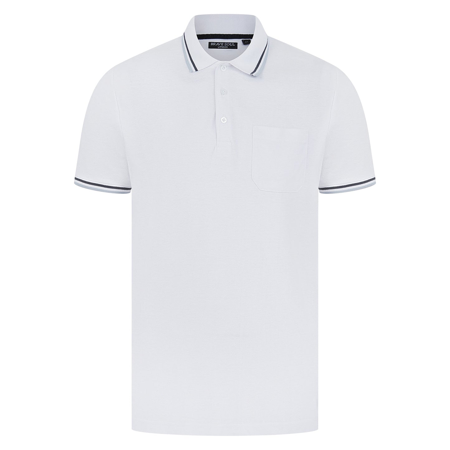 Brave Soul Cosmo Pique Polo Shirt