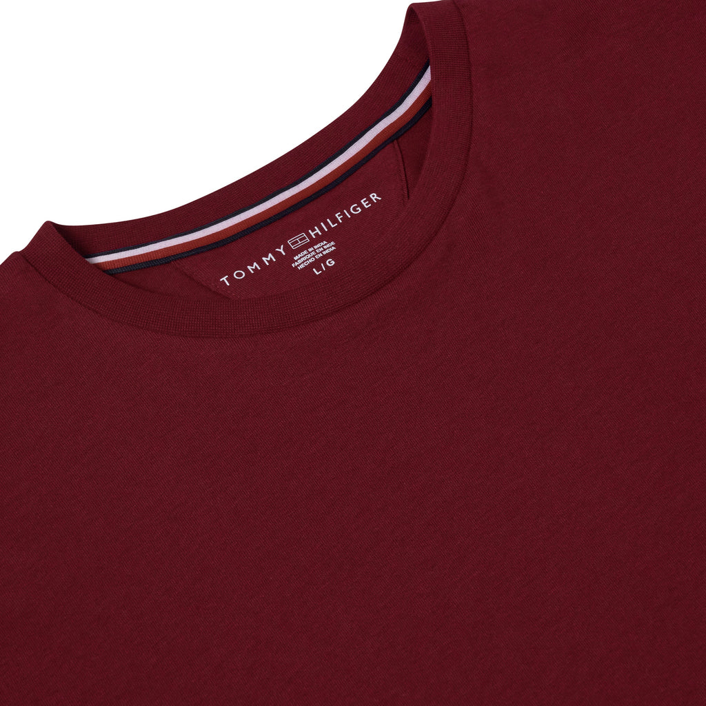Tommy Hilfiger Flag Embroidery Jersey Crew Neck T-Shirt