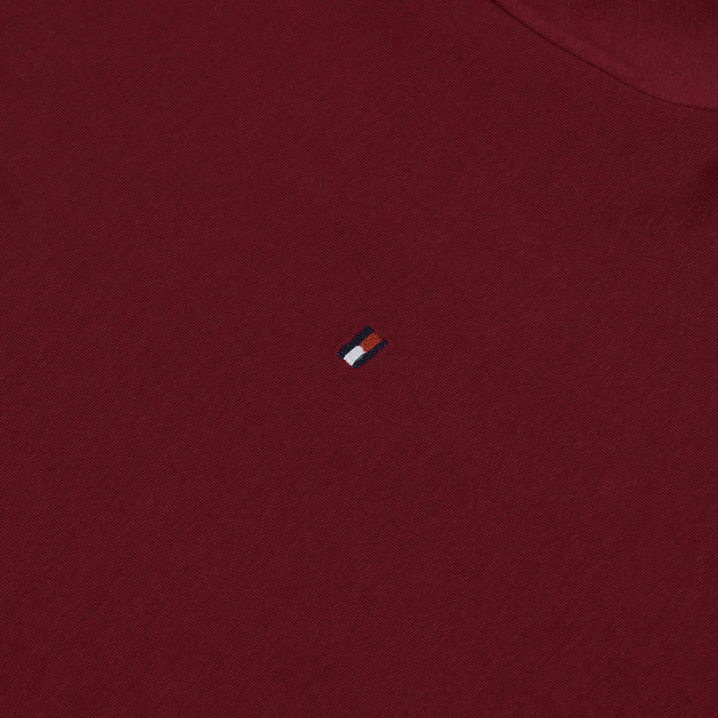 Tommy Hilfiger Flag Embroidery Jersey Crew Neck T-Shirt