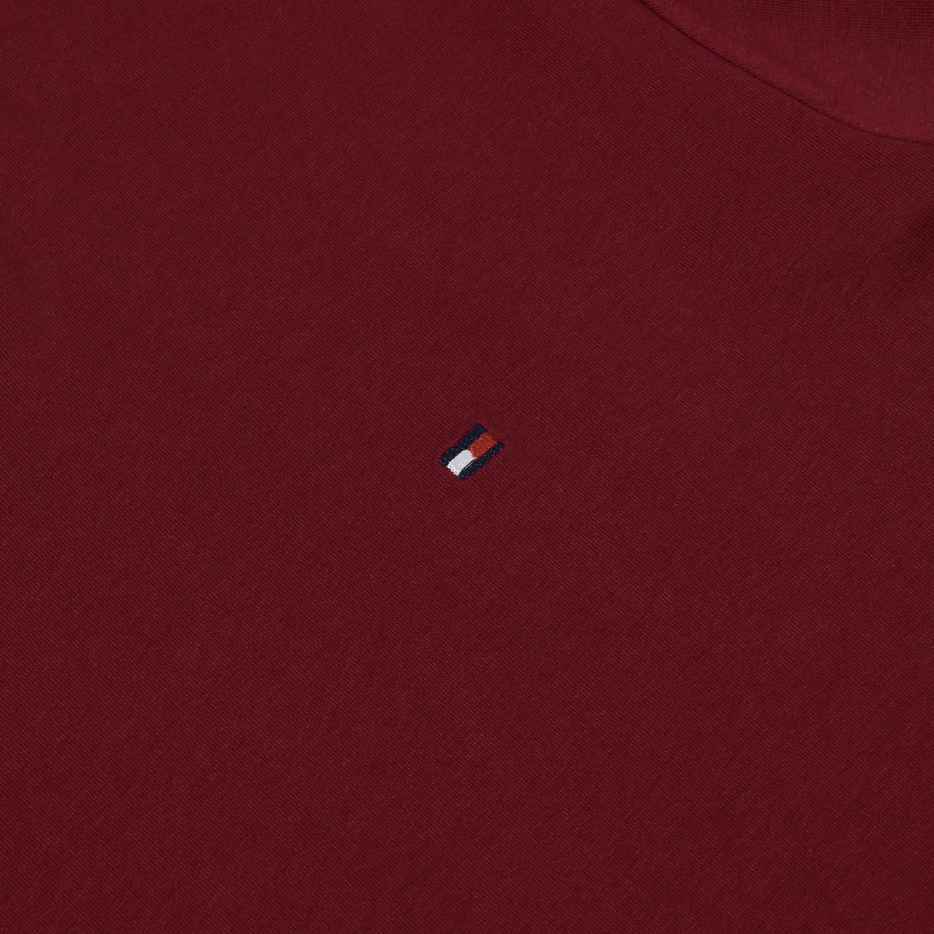 Tommy Hilfiger Flag Embroidery Jersey Crew Neck T-Shirt