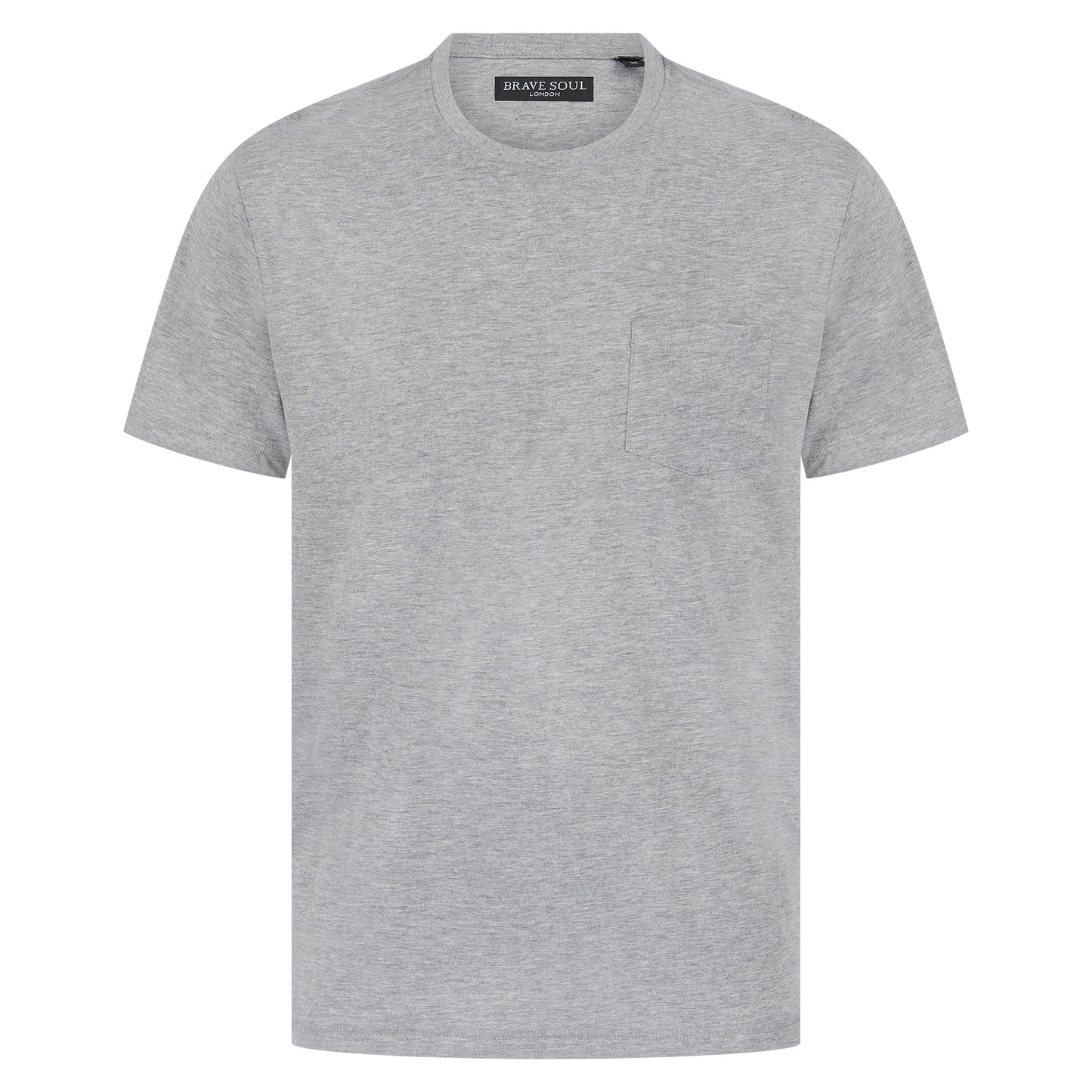 Brave Soul Arkham Crew Neck Pocket T-Shirt