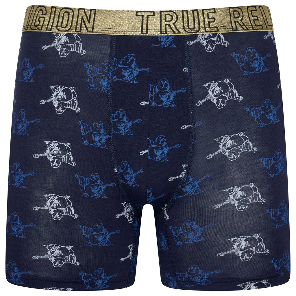 True Religion 4 Pack Fly Front Boxer Briefs