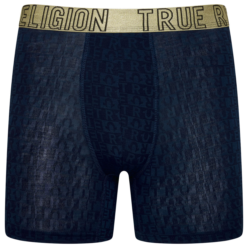 True Religion 4 Pack Fly Front Boxer Briefs