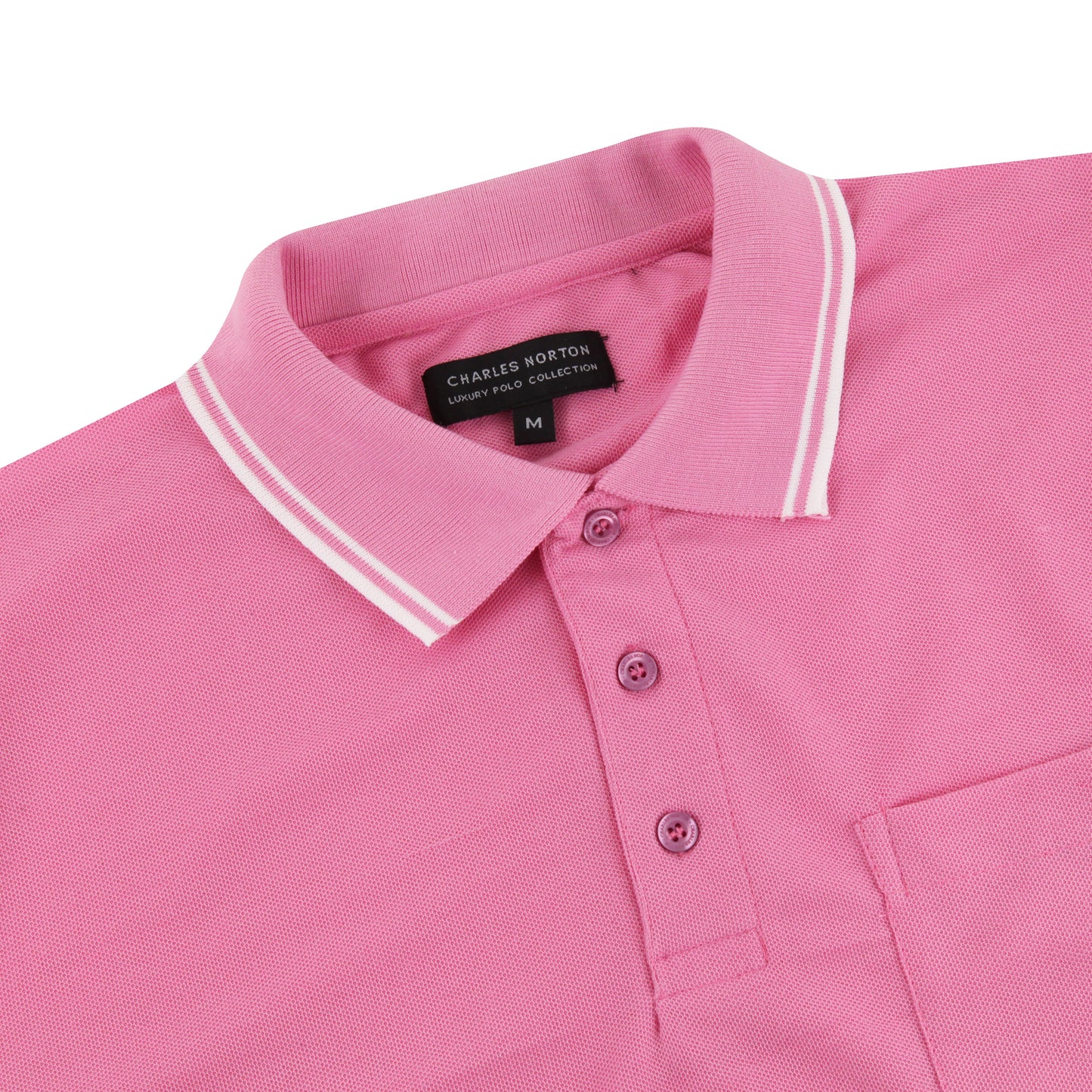 Charles Norton Casual Tipped Polo Shirt