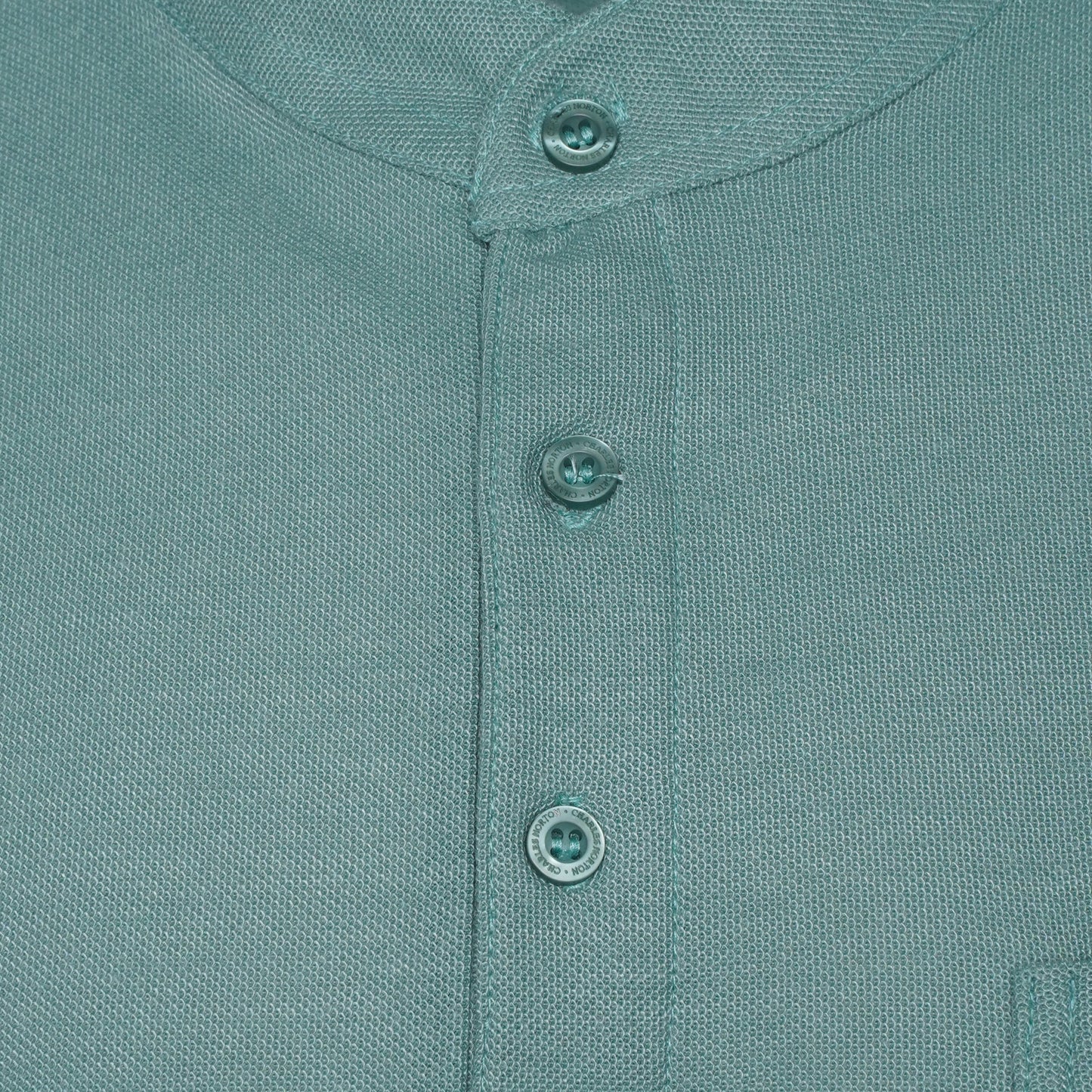 Charles Norton Grandad Collar Polo Shirt