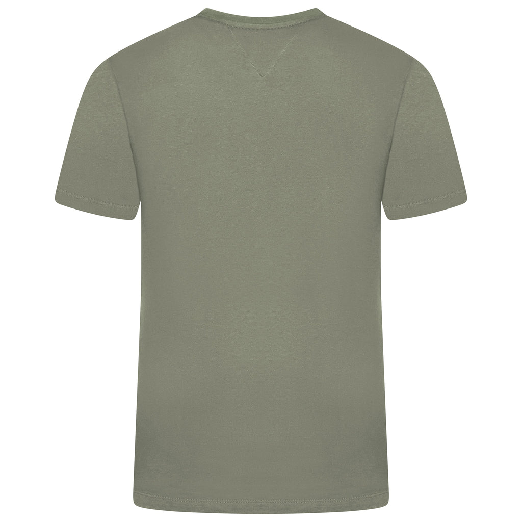 Tommy Hilfiger Flag Embroidery Jersey Crew Neck T-Shirt