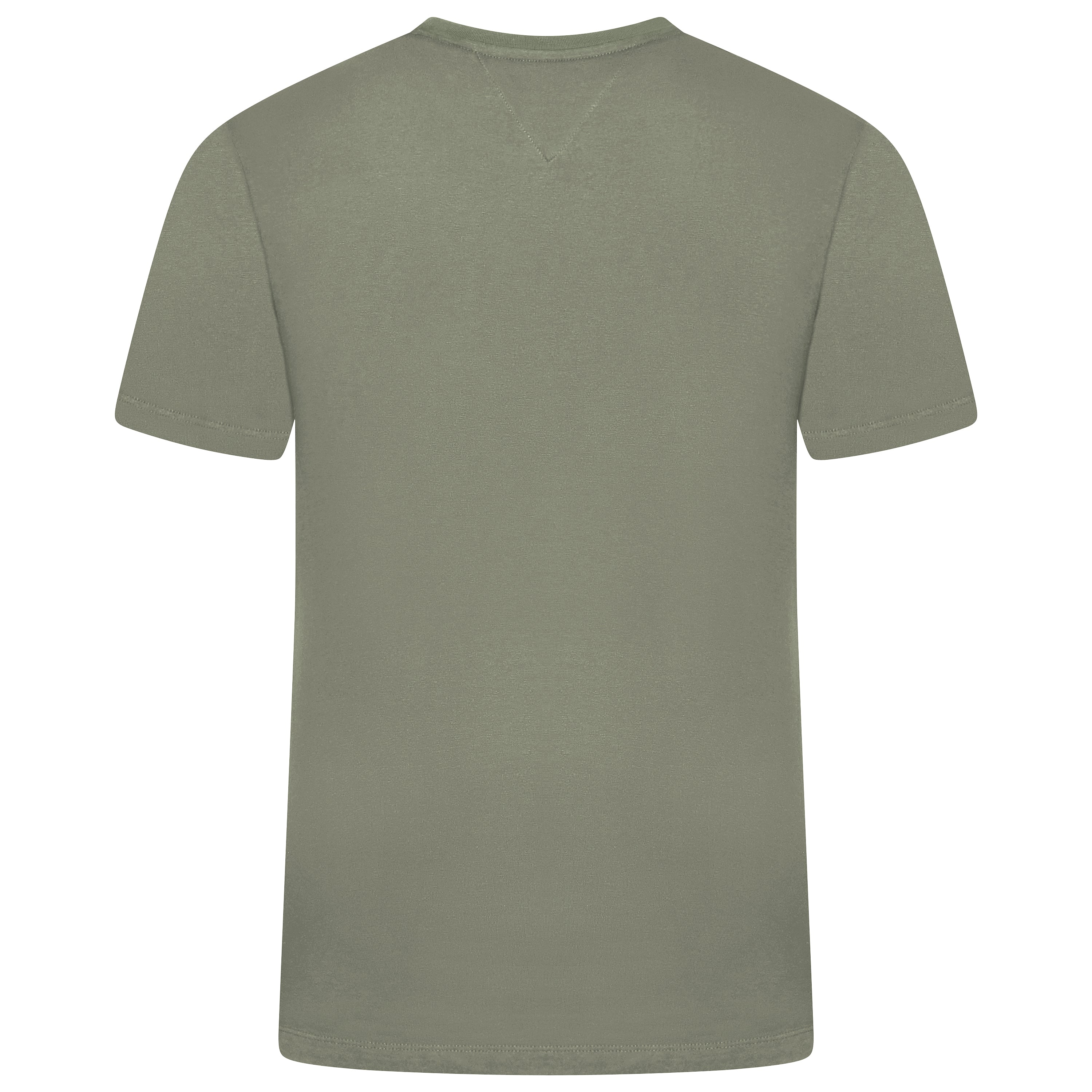 Tommy Hilfiger Flag Embroidery Jersey Crew Neck T-Shirt