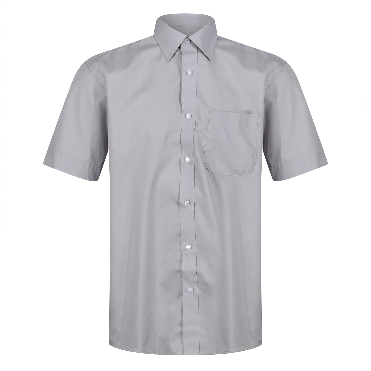 Kustom Kit Short Sleeve Button Up Poplin Shirt