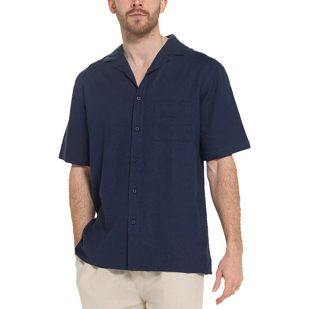 Indigo Roc Linen Blend Shirt