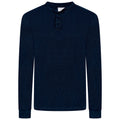 M&S Henley Waffle Long Sleeve Top