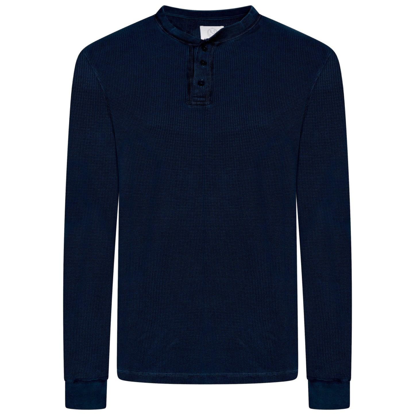 M&S Henley Waffle Long Sleeve Top