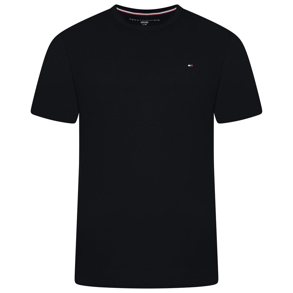 Tommy Hilfiger Flag Embroidery Jersey Crew Neck T-Shirt