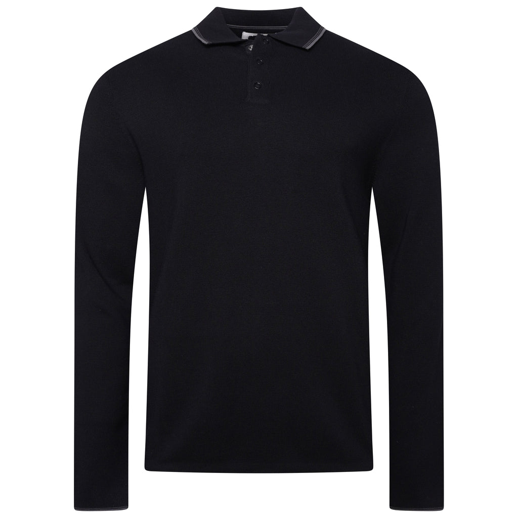 M&S Long Sleeve Cotton Modal Polo Shirt