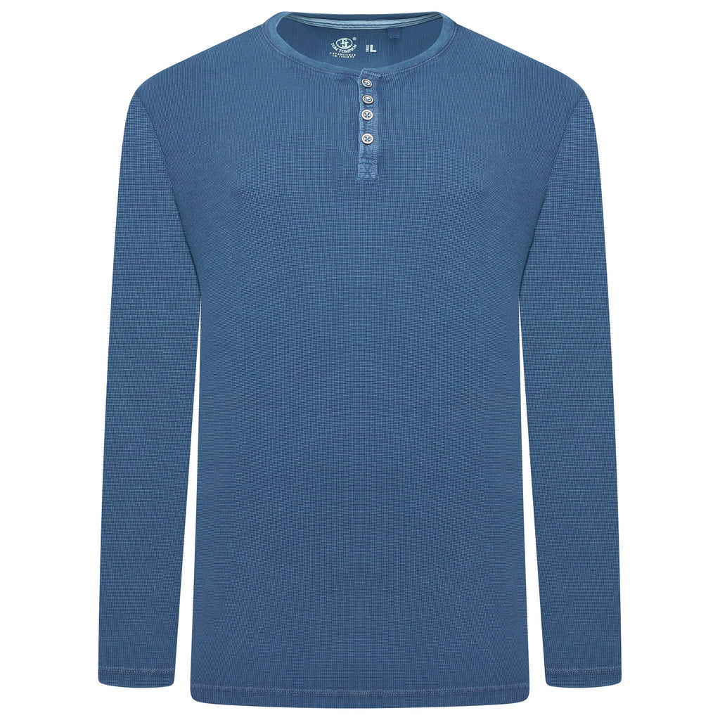 Tom Tompson Thermal Waffle Knit Henley T-Shirt