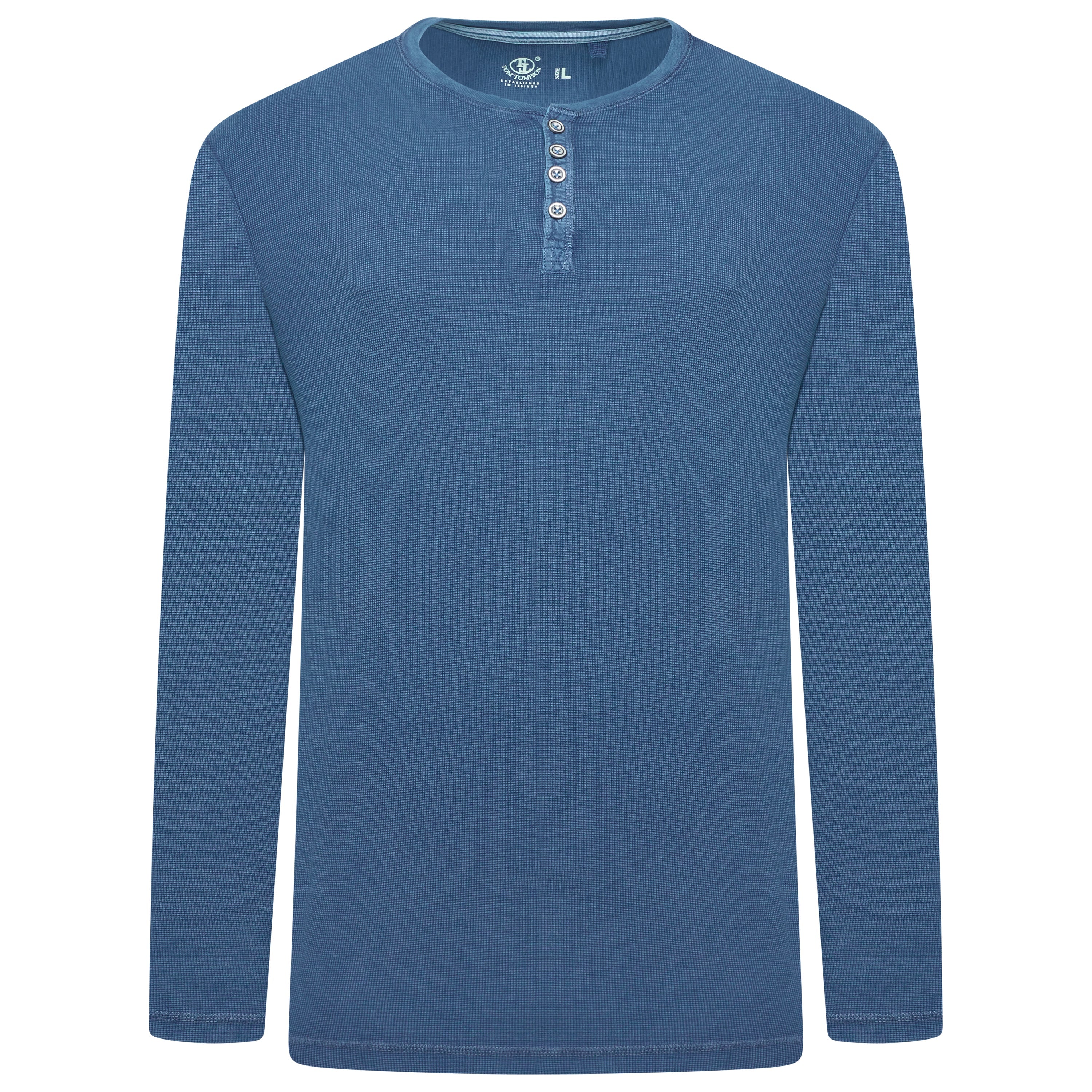 Tom Tompson Thermal Waffle Knit Henley T-Shirt