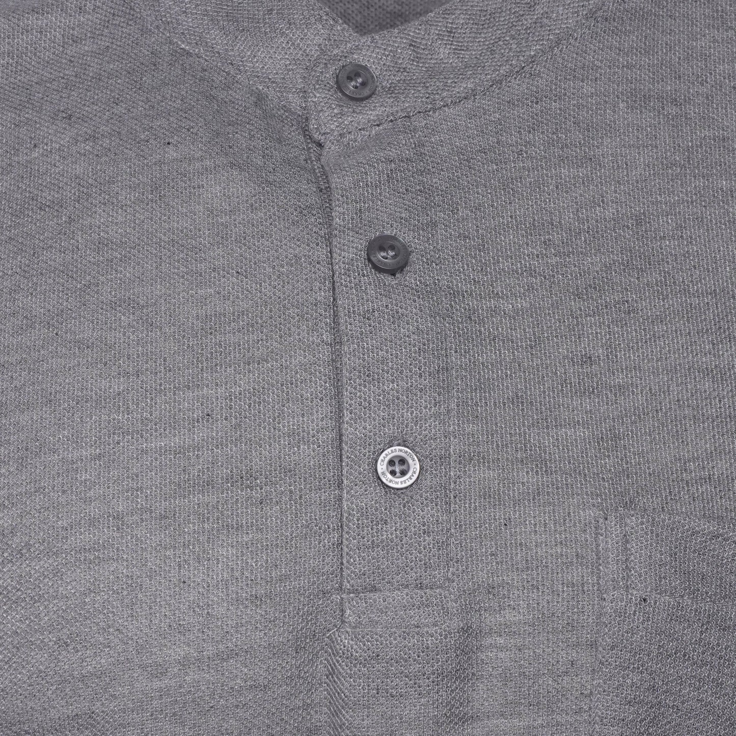 Charles Norton Grandad Collar Polo Shirt
