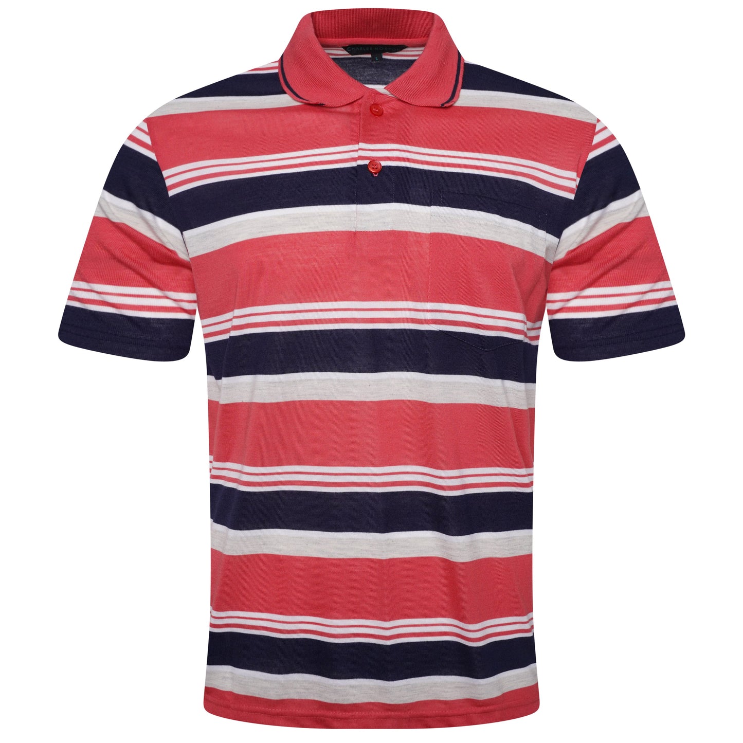 Charles Norton Brenden Striped Polo Shirt