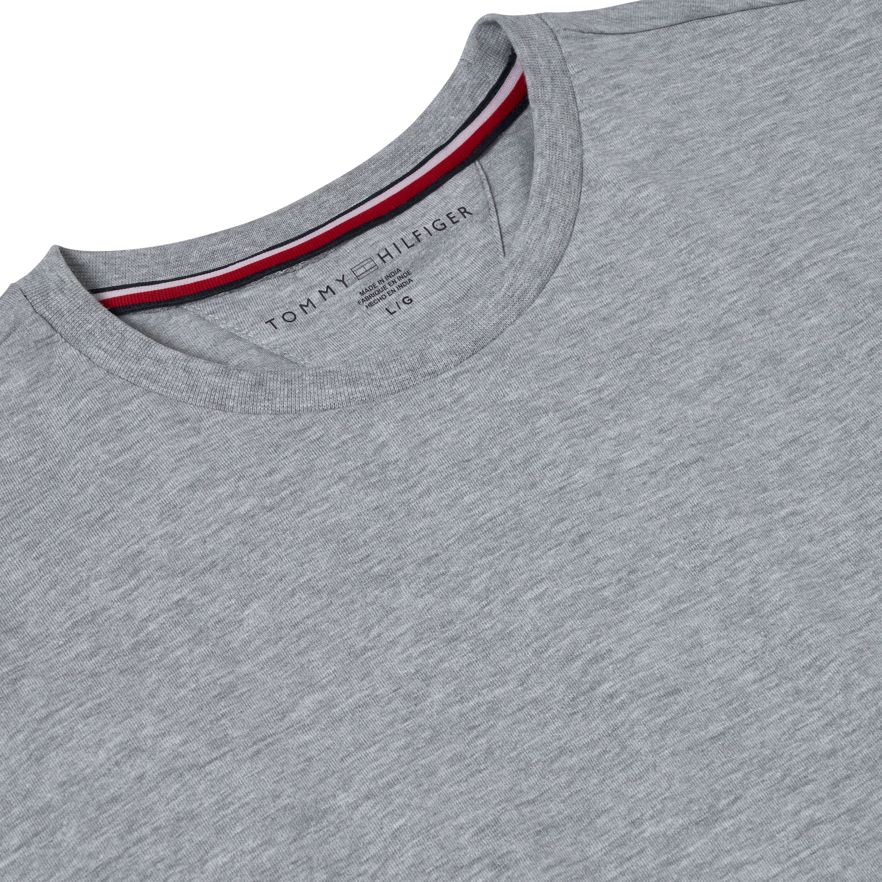 Tommy Hilfiger Flag Embroidery Jersey Crew Neck T-Shirt