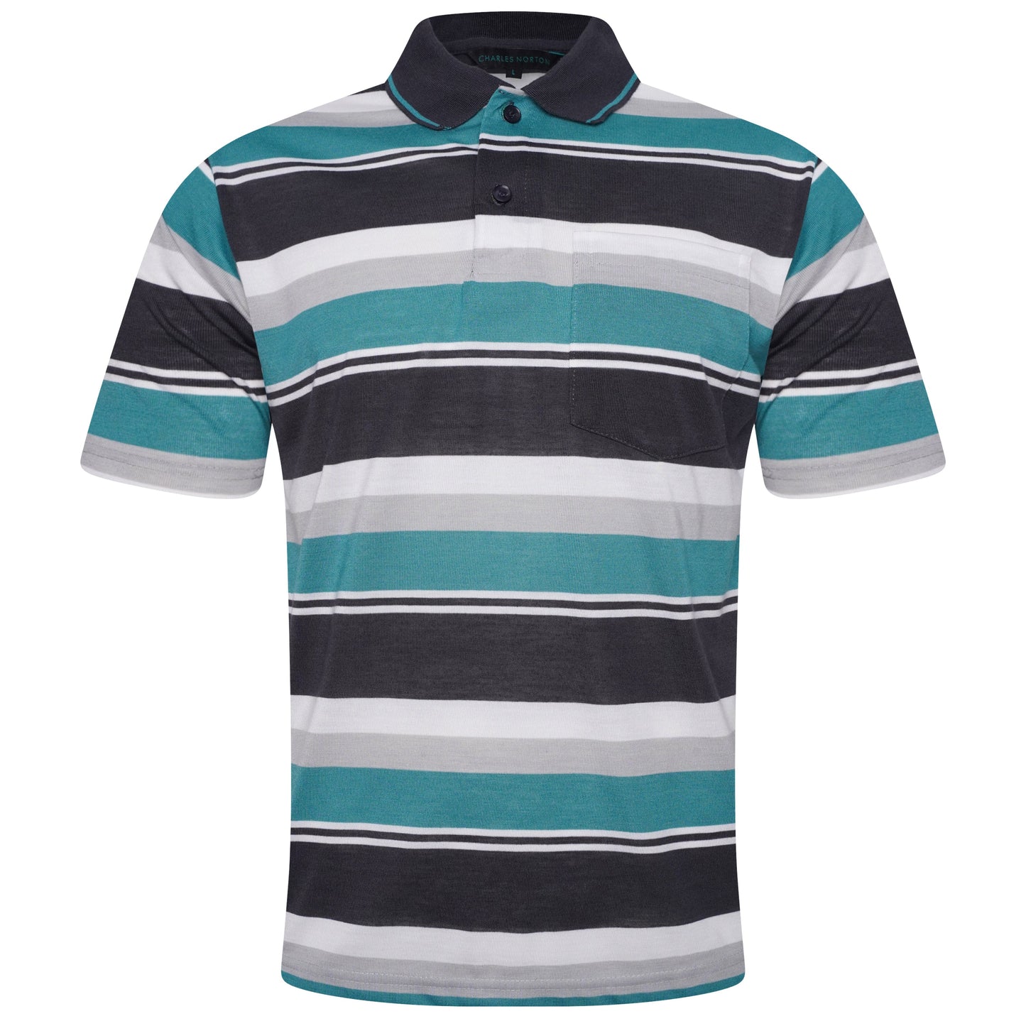 Charles Norton Brenden Striped Polo Shirt
