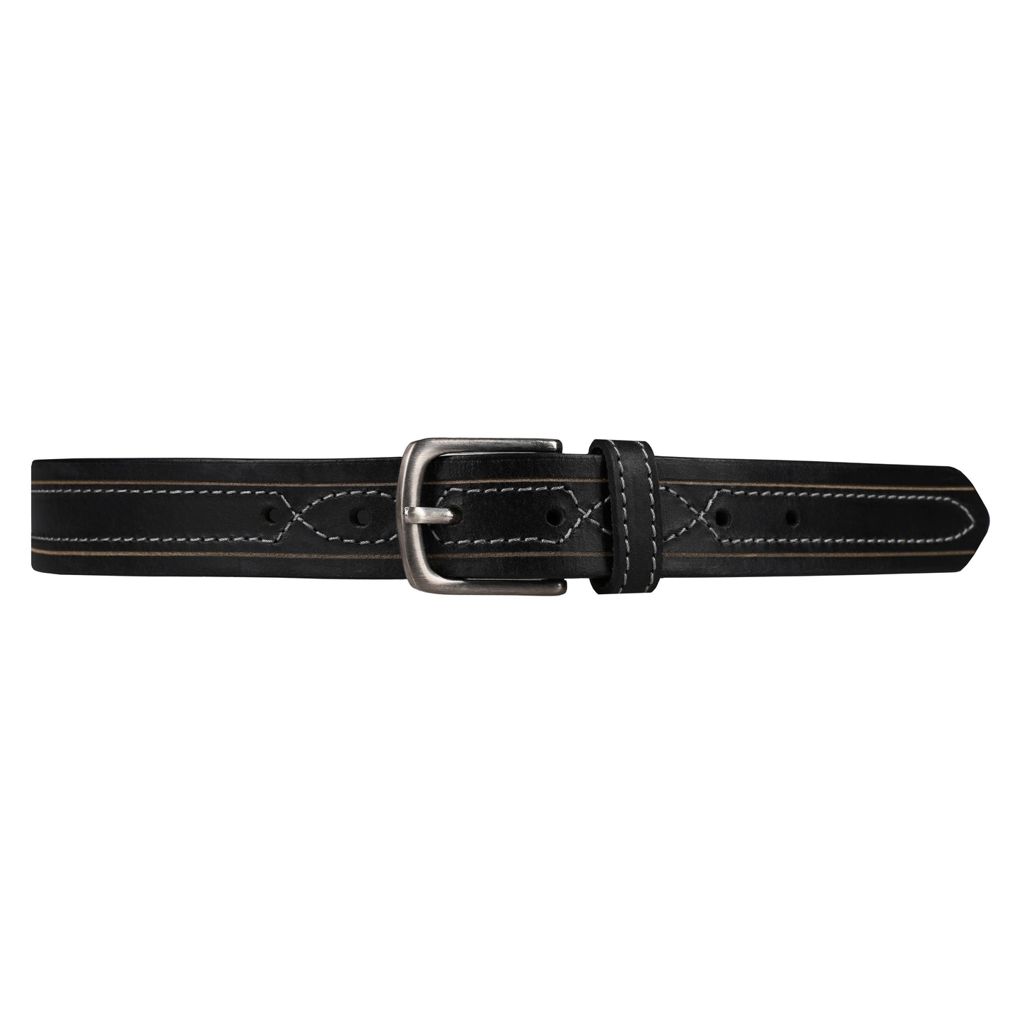 Outback 1.25" Wide Contrast Stitch Full Grain Leather Belt