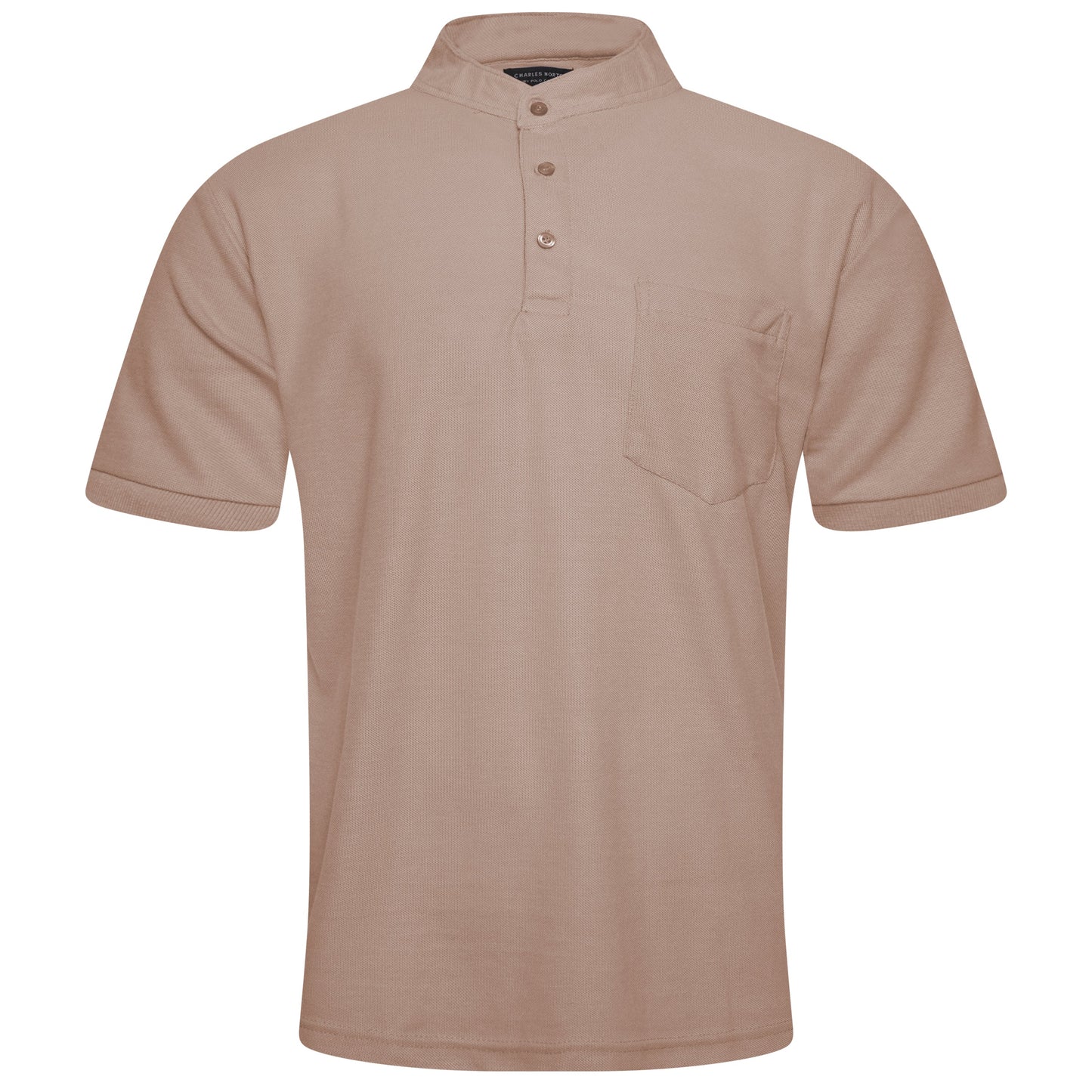 Charles Norton Grandad Collar Polo Shirt