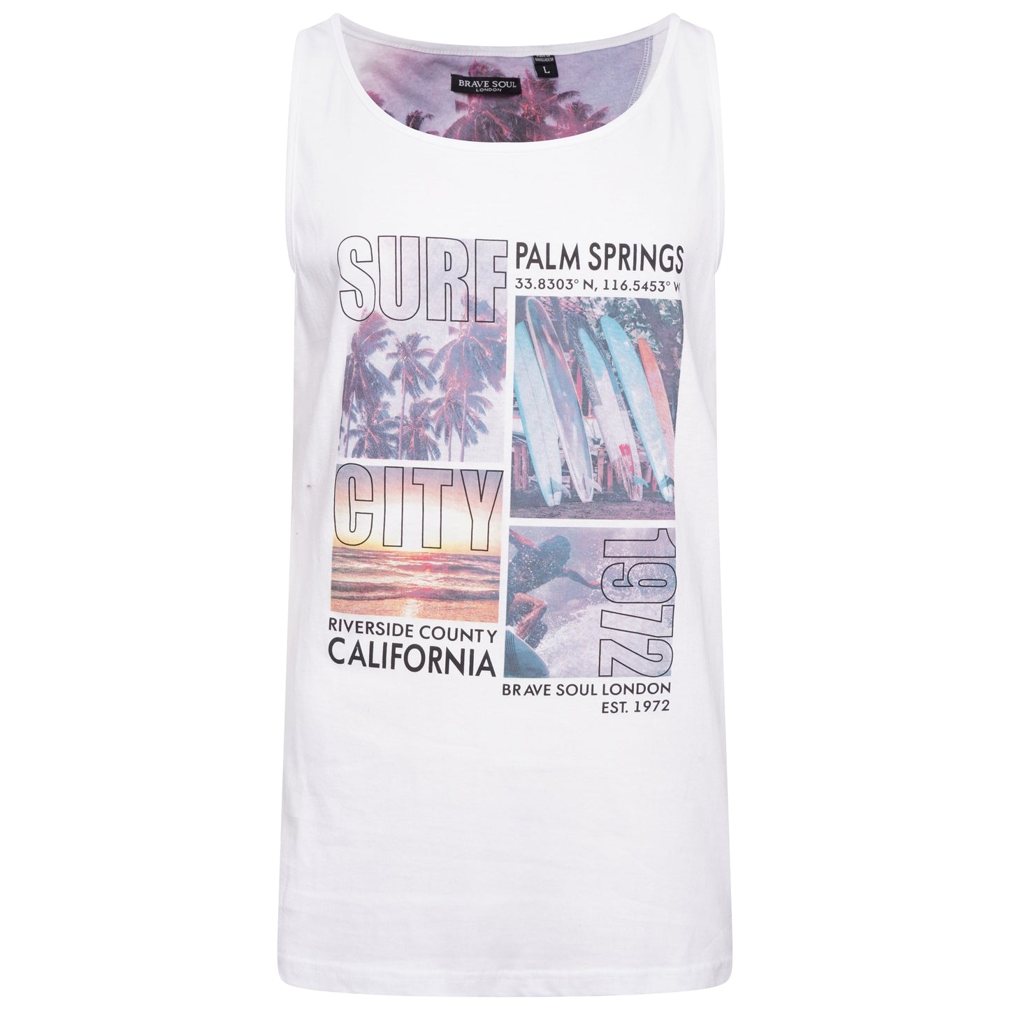 Brave Soul Printed Graphic Vest